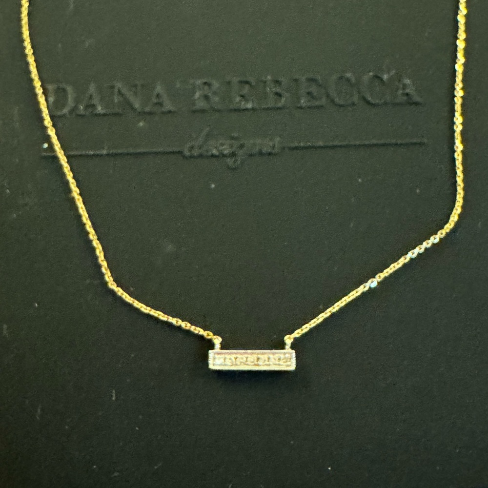 Dana Rebecca Bar Necklace 14k Gold